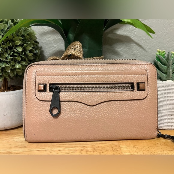 Rebecca Minkoff Tan Leather Wallet/Wristlet - Picture 2 of 13